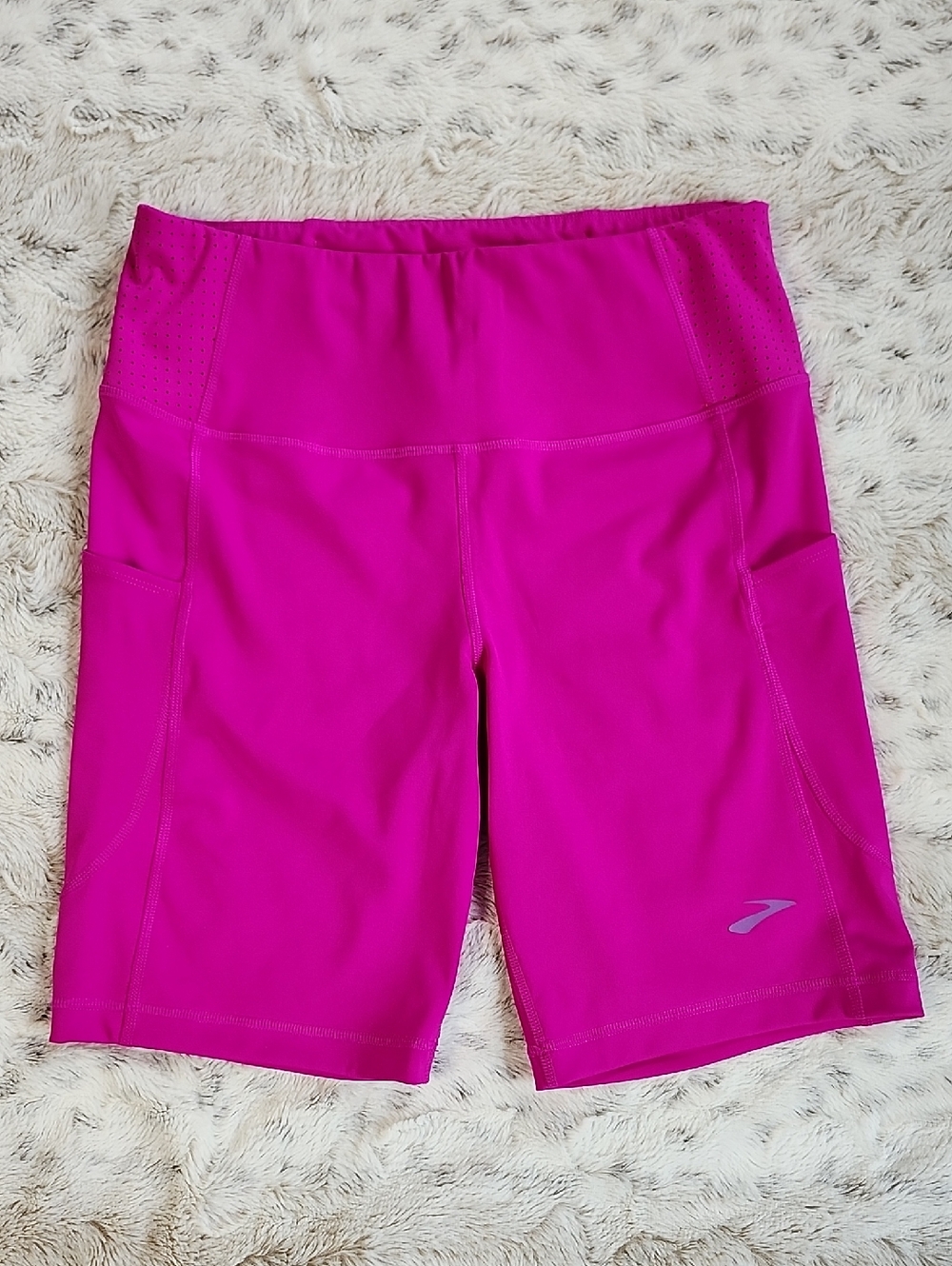 Brooks Vibrant Magenta 8" Running Bike Shorts